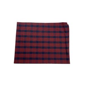 Custom XL Pillowcase Cushion Cover Tartan Plaid Red Pink Navy Blue Body Vintage